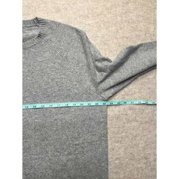 J.Crew Mercantile Crew Crewneck Lambs Wool Blend Grey Sweater Size Large - Picture 8 of 10